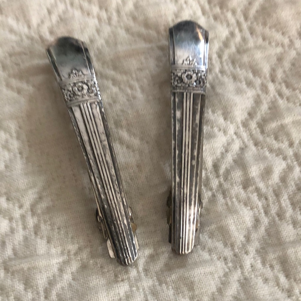 Sterling silver barrettes